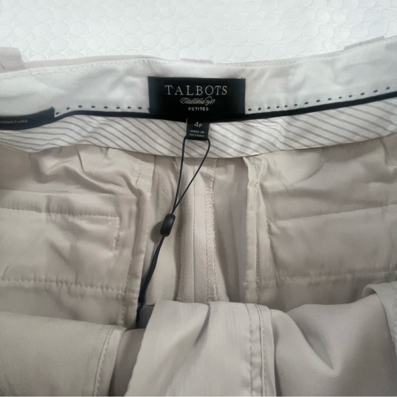 NWT. Talbots. Sz 4P Khakis. Stretchy. Excellent condition. - Picture 6 of 16